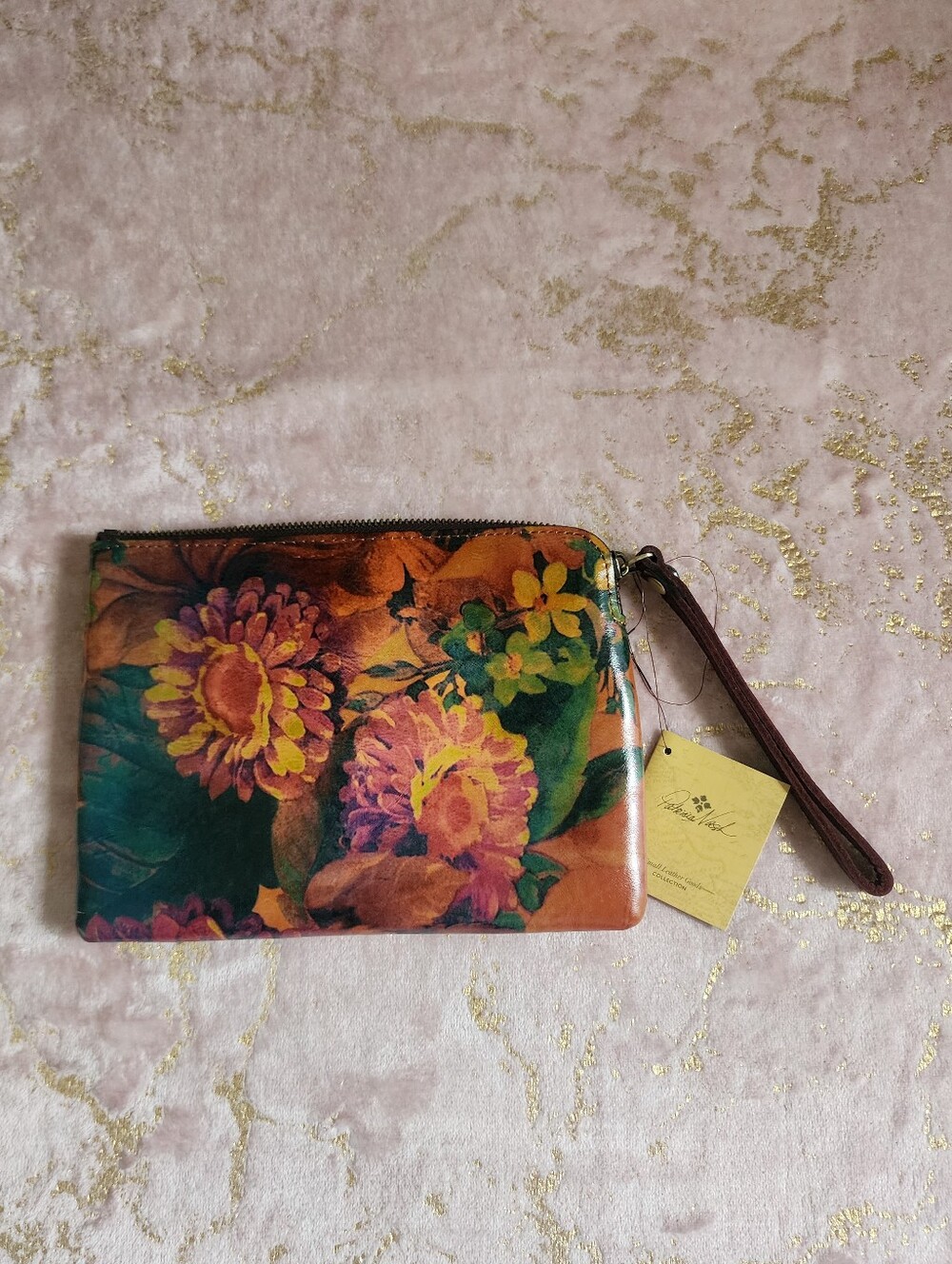 PATRICIA NASH | Floral Leather Clutch - Pouch